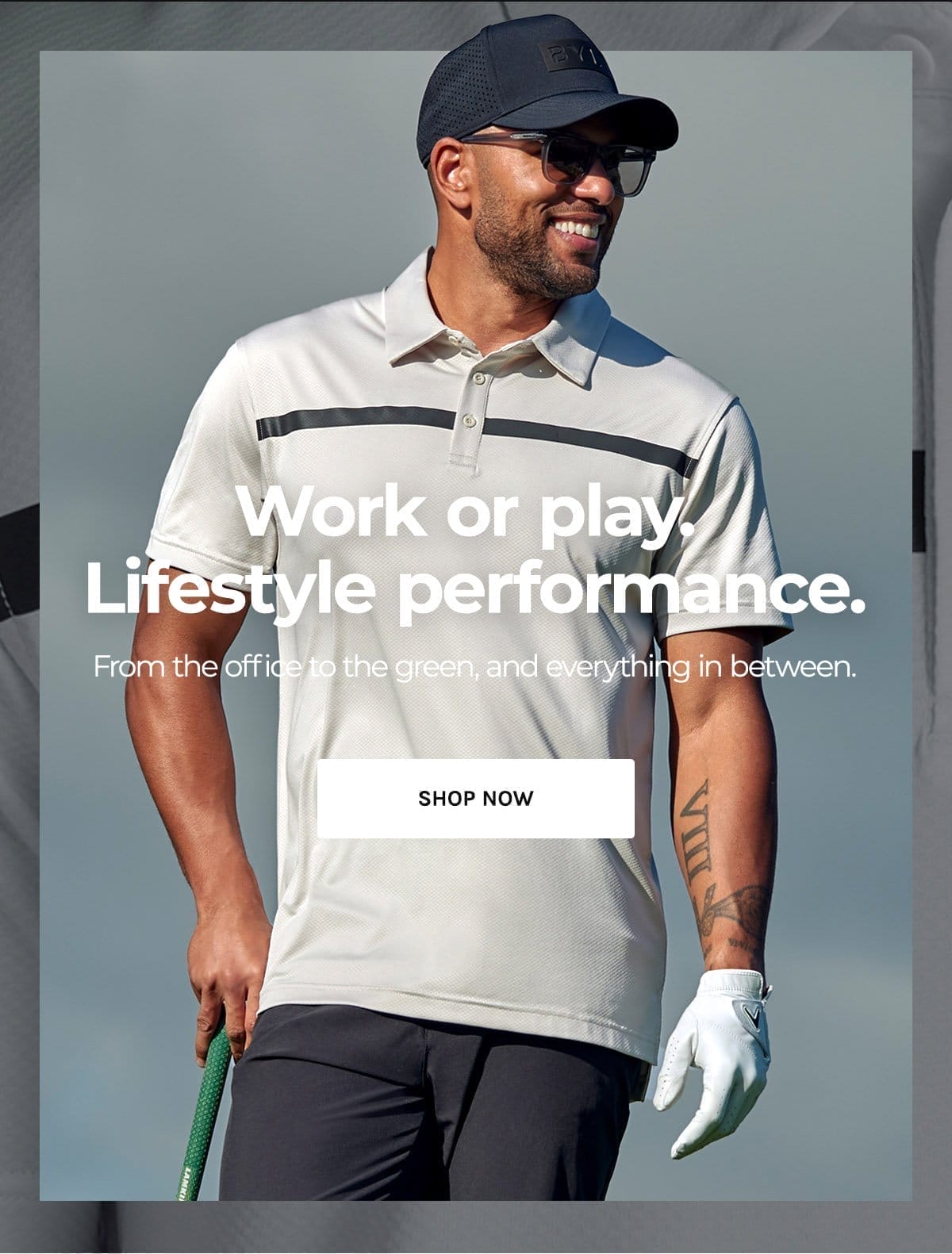 Performance+ Stripe Polo