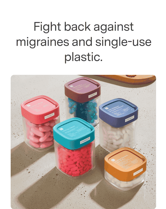 Fight back against migraines and single-use plastic.