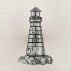 Lighthouse Knob 1-7/8 inch Diameter Antique Pewter