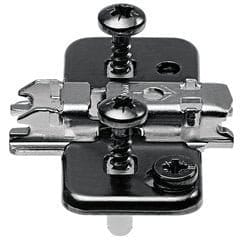 0mm Expando Steel Wing Adjustable Mounting Plate, Black Onyx