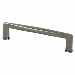 Berenson Subtle Surge Pull, 5-1/16 inch Center to Center, Vintage Nickel Finish, Zinc Material, Transitional Style for Cabinets and Drawers