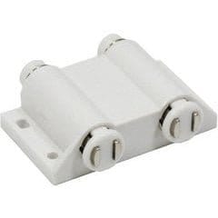 Double Magnetic Push Latch, White