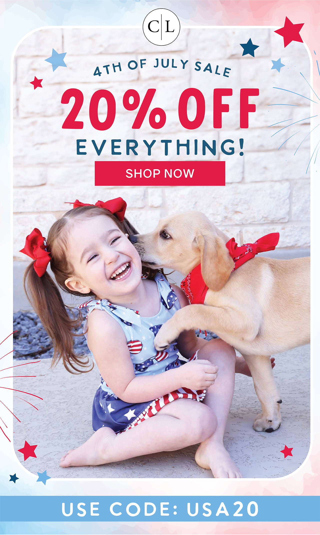 4th of July Sale! 20% OFF EVERYTHING! | SHOP NOW