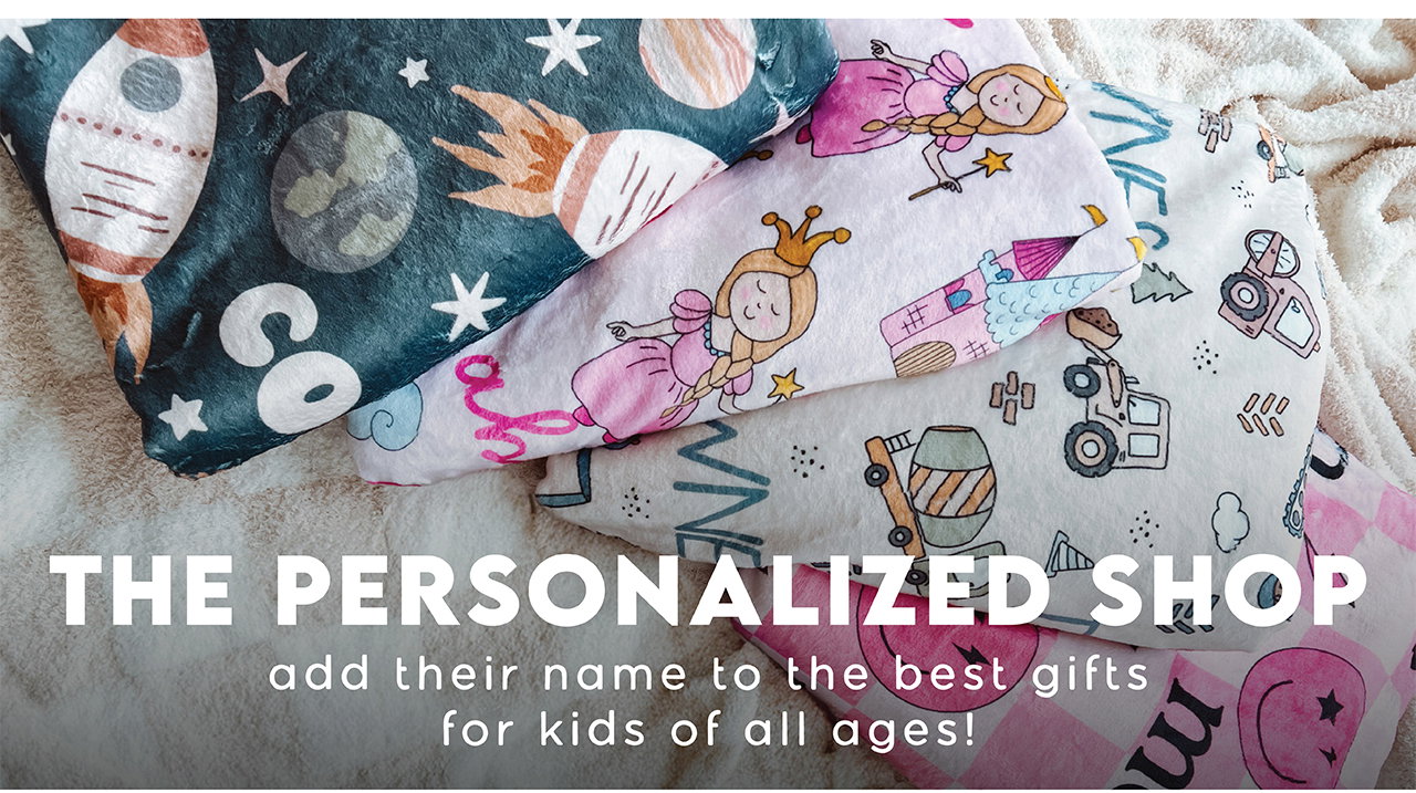 THE PERSONALIZED SHOP | add their name to the best gifts for kids of all ages!