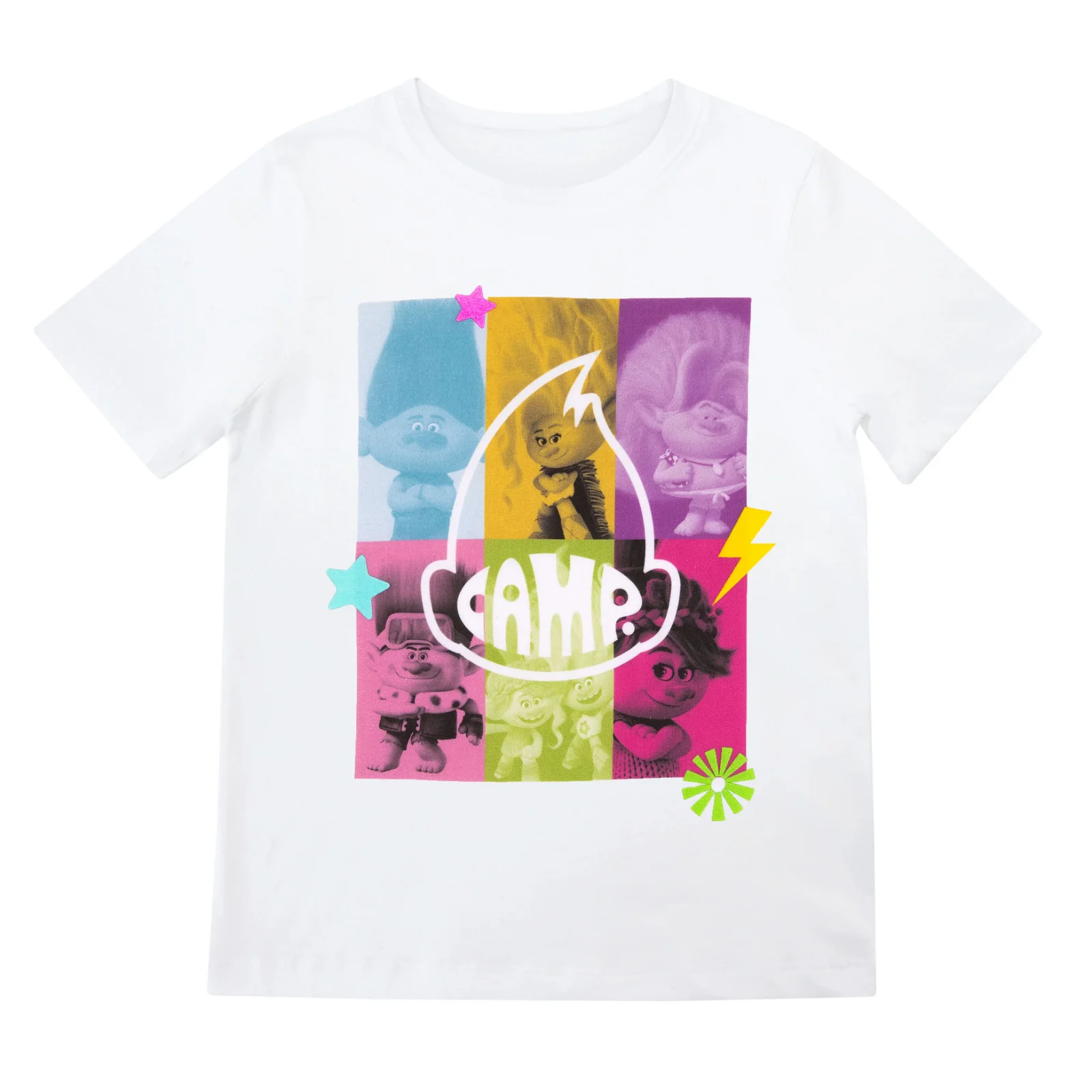 Image of Trolls x CAMP Kids' White Tee