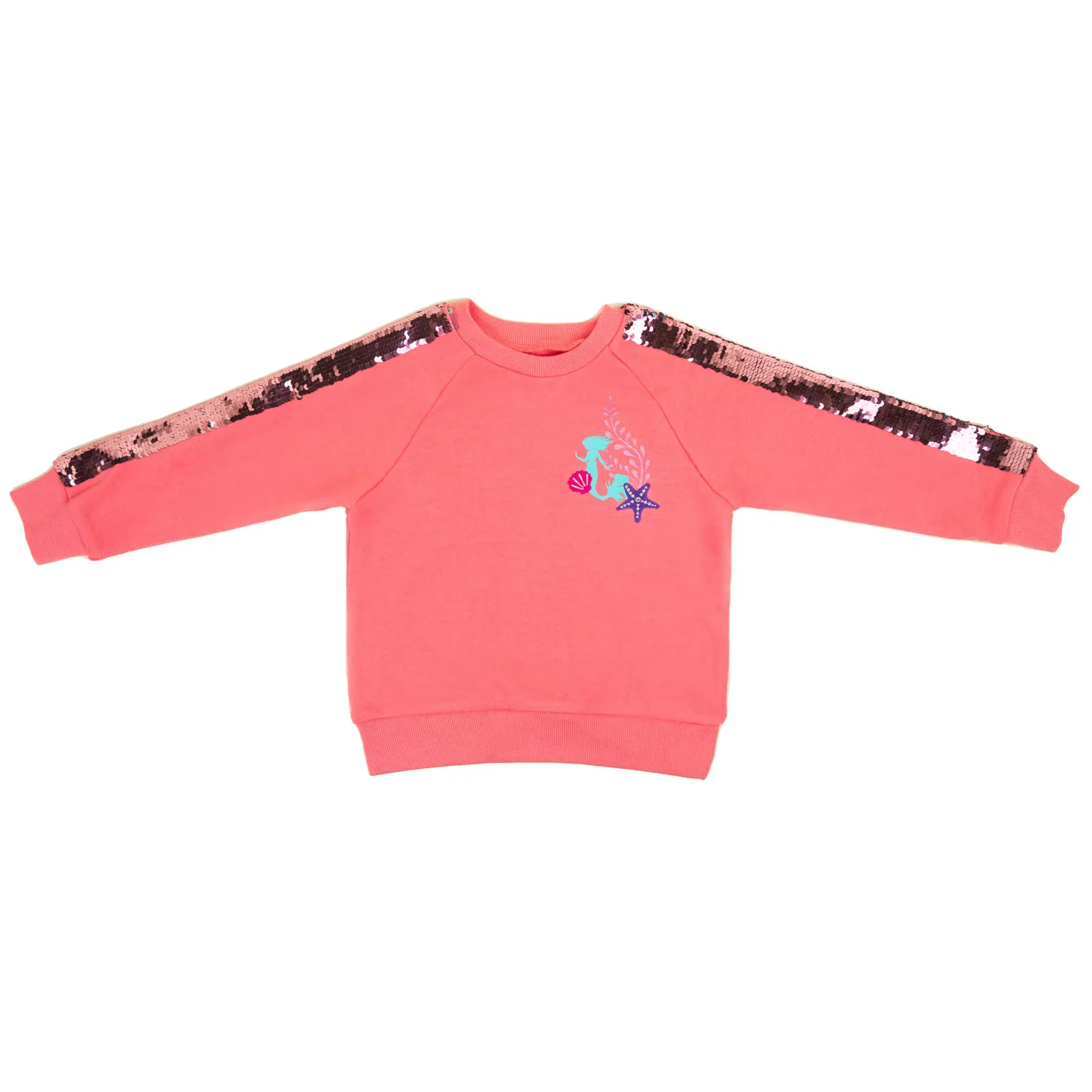 Image of Disney The Little Mermaid x CAMP Pink Sequin Sweatshirt