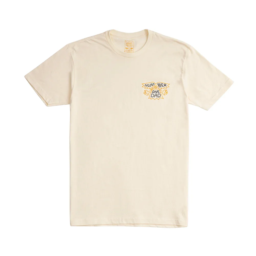 Image of CAMP x YoungJerks "No.1 Dad" Eagle Tee, Cream