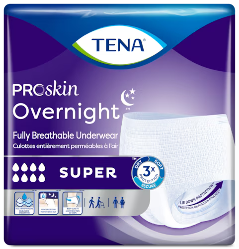 Image of TENA ProSkin Overnight Super Protective Incontinence Underwear