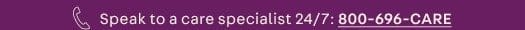 Speak to a care specialist 24/7