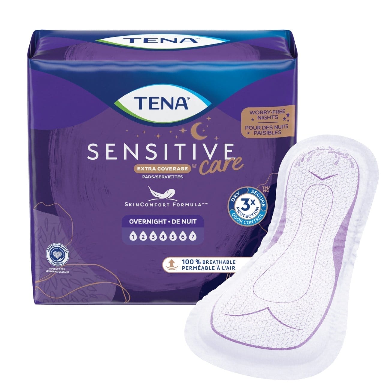 Image of TENA Intimates Overnight Incontinence Pads