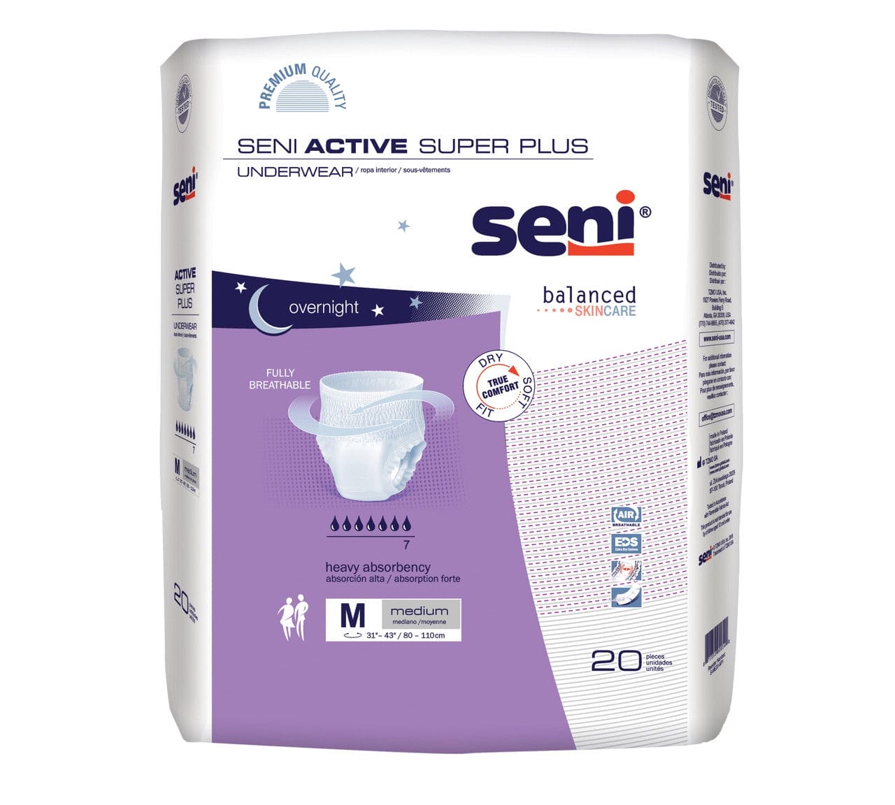 Image of Seni Active Underwear, Overnight