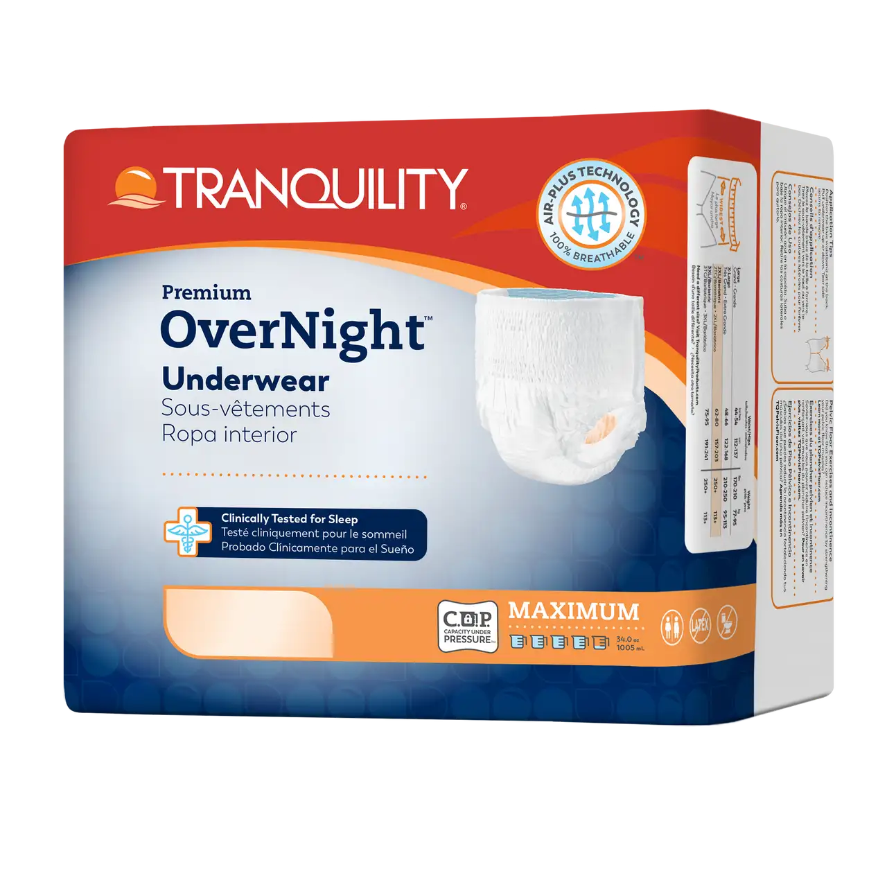 Image of Tranquility Premium Overnight Disposable Absorbent Underwear