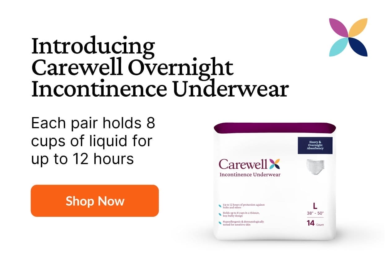 Introducing Carewell Incontinence Underwear, Heavy & Overnight Absorbency