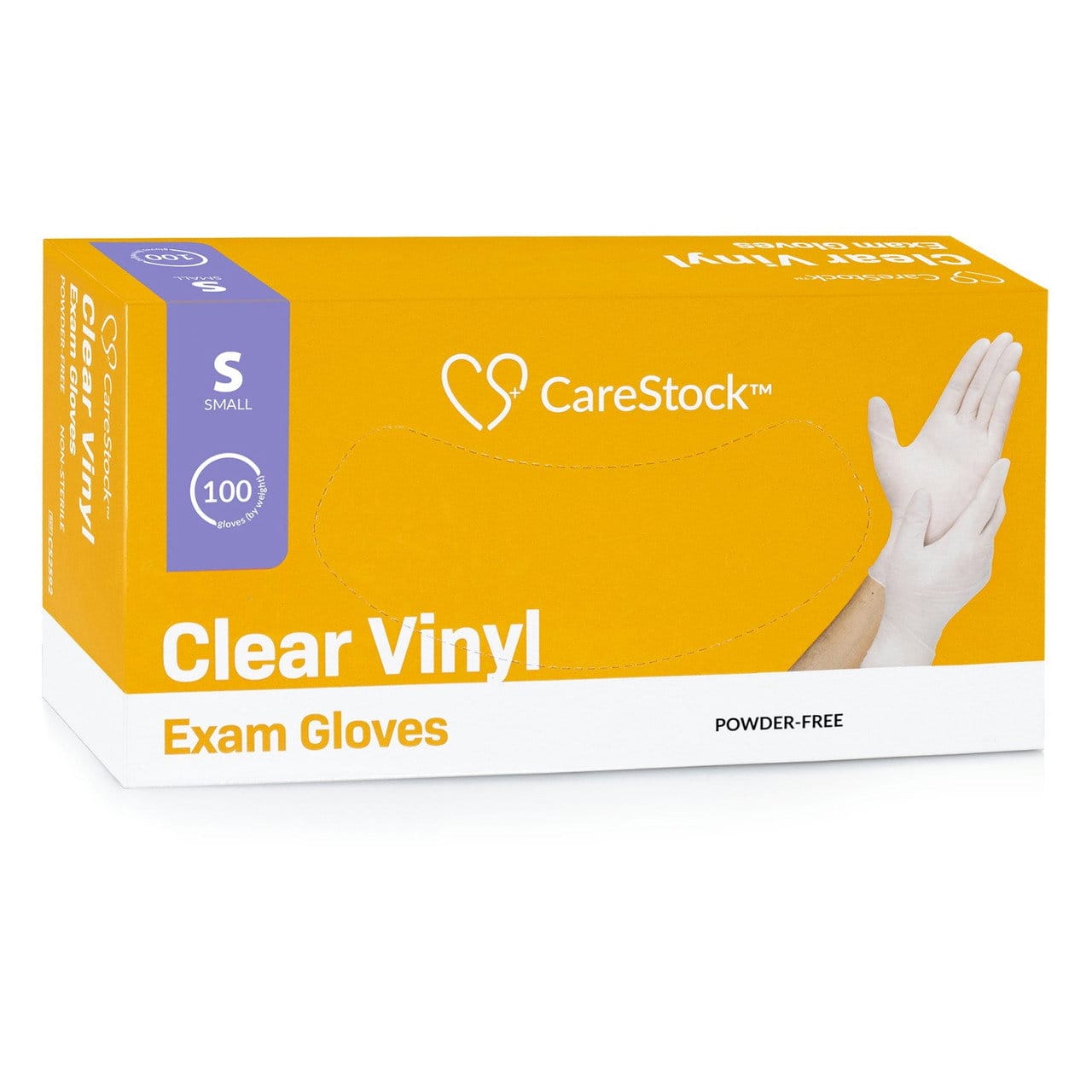 Image of CareStock Clear Vinyl Exam Gloves