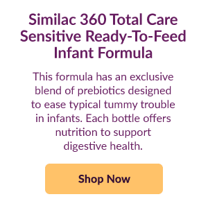Featured product: Similac 360 Total Care Sensitive Ready-To-Feed Infant Formula