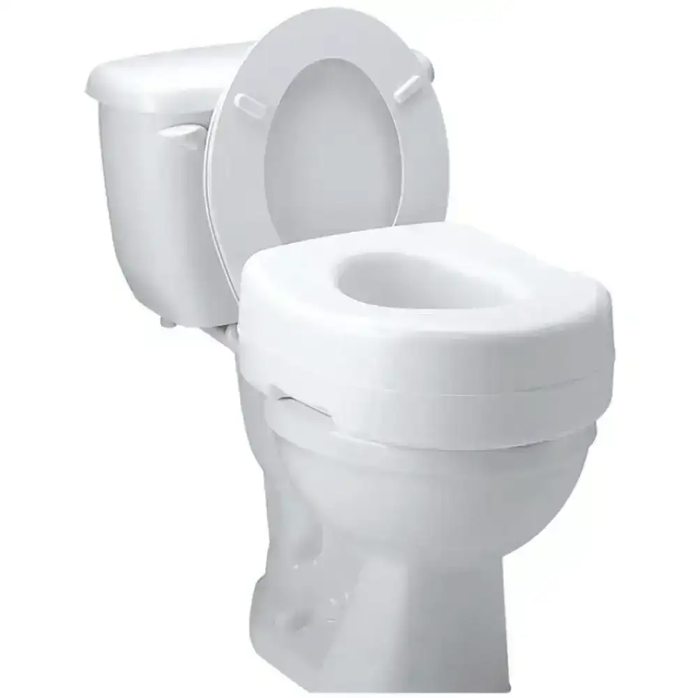 Image of Carex Raised Toilet Seat with Rubber Pads