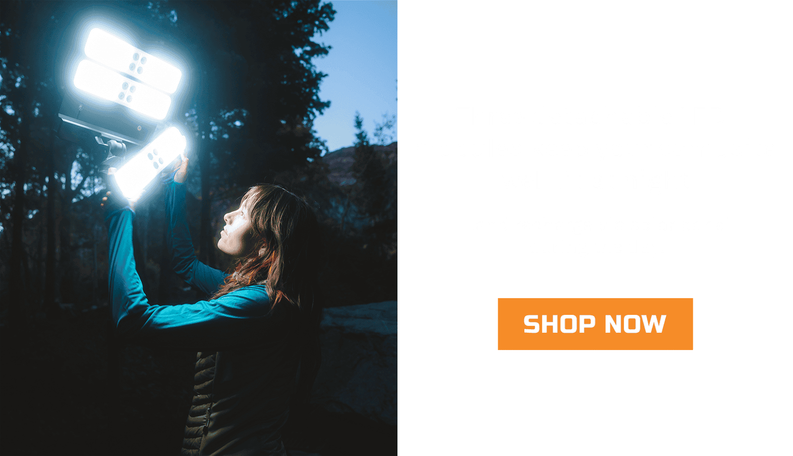 Three detachable LED modules kee your campsite well lit at night