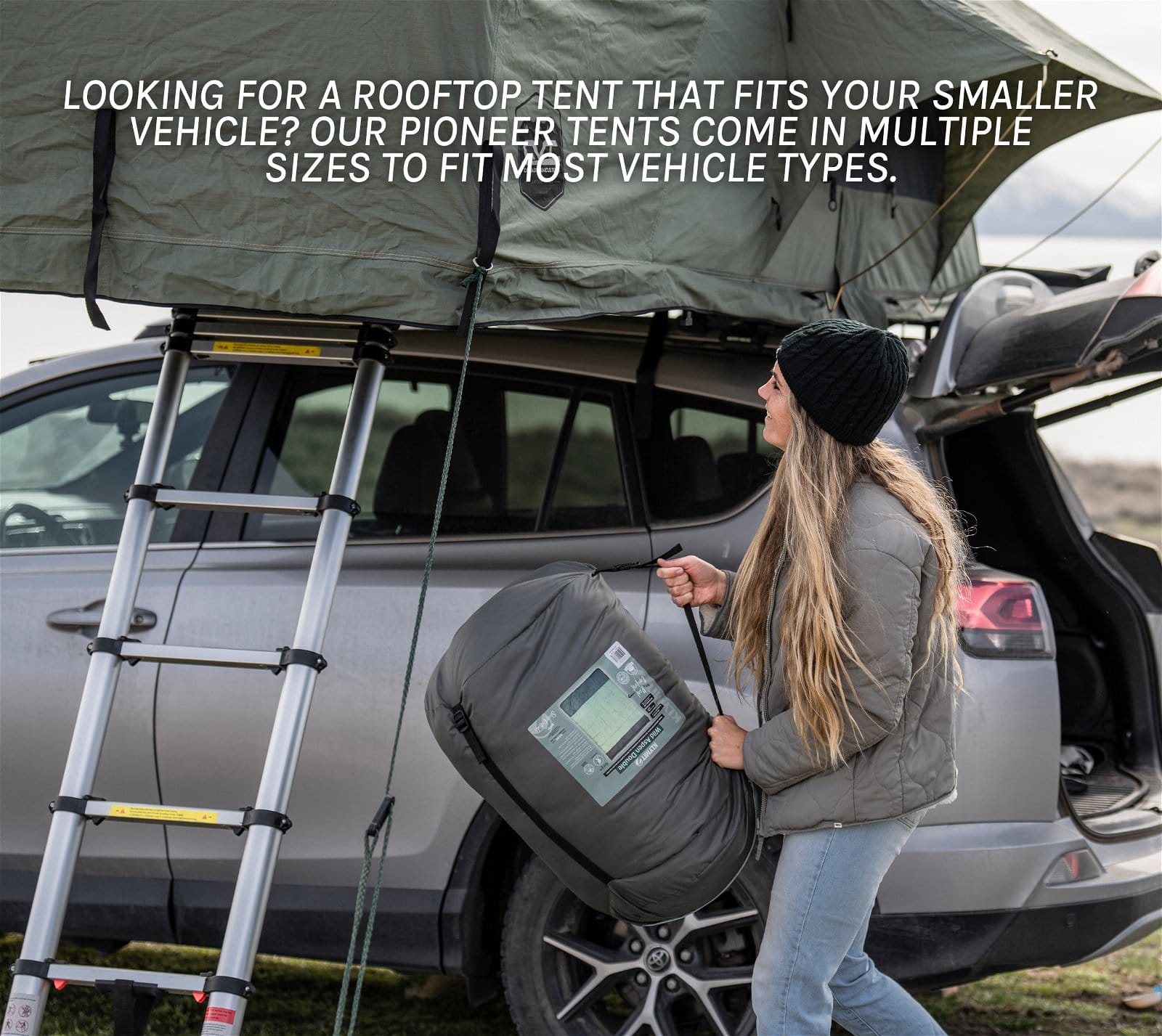 Looking for a rooftop tent that fits your smaller vehicle? Our pioneer tents come in multiple sizes to fit most vehicle types.