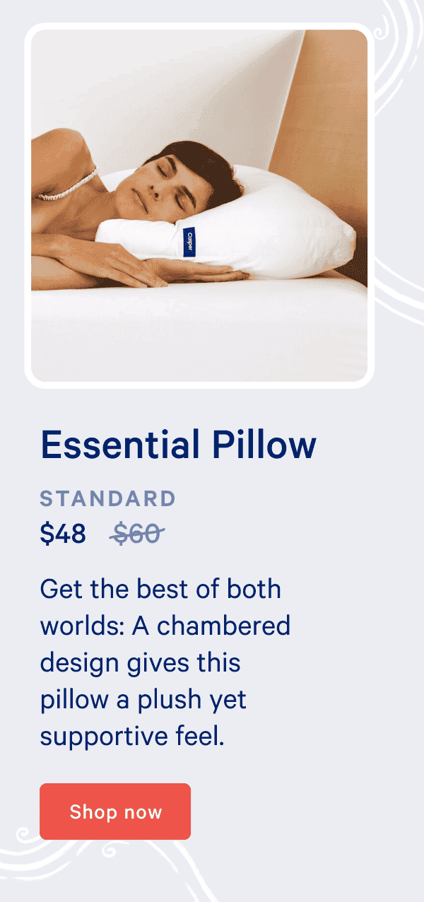 Essential Pillow. Get the best of both worlds: A chambered design gives this pillow a plush yet supportive feel.