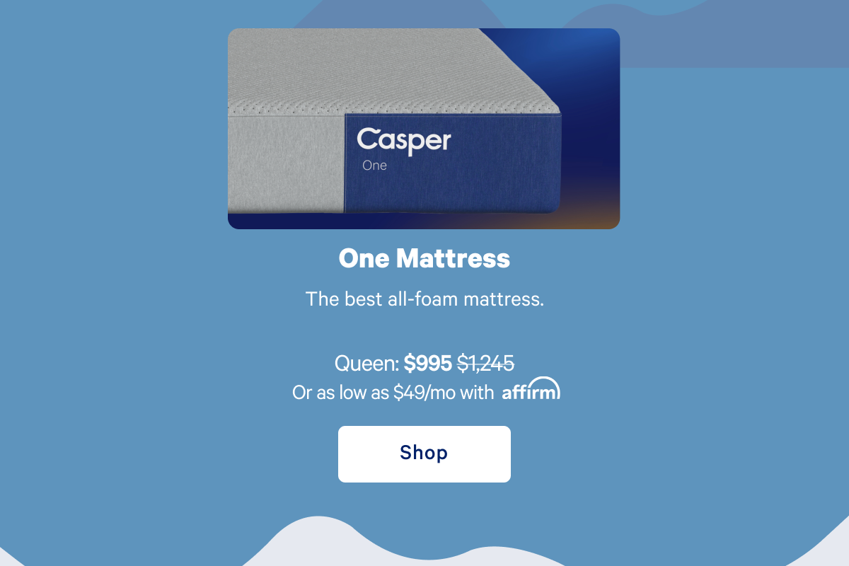 One Mattress >> Shop >>