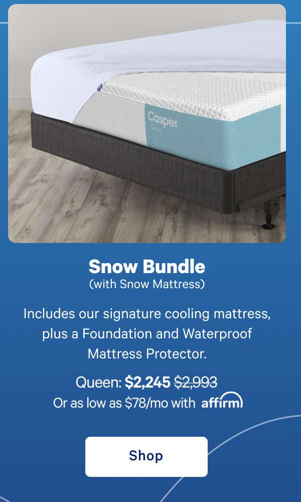 Snow Bundle (with Snow Mattress) >> Shop >>