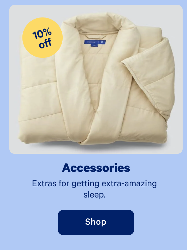 Accessories >> Extras for getting extra-amazing sleep. >> Shop >>