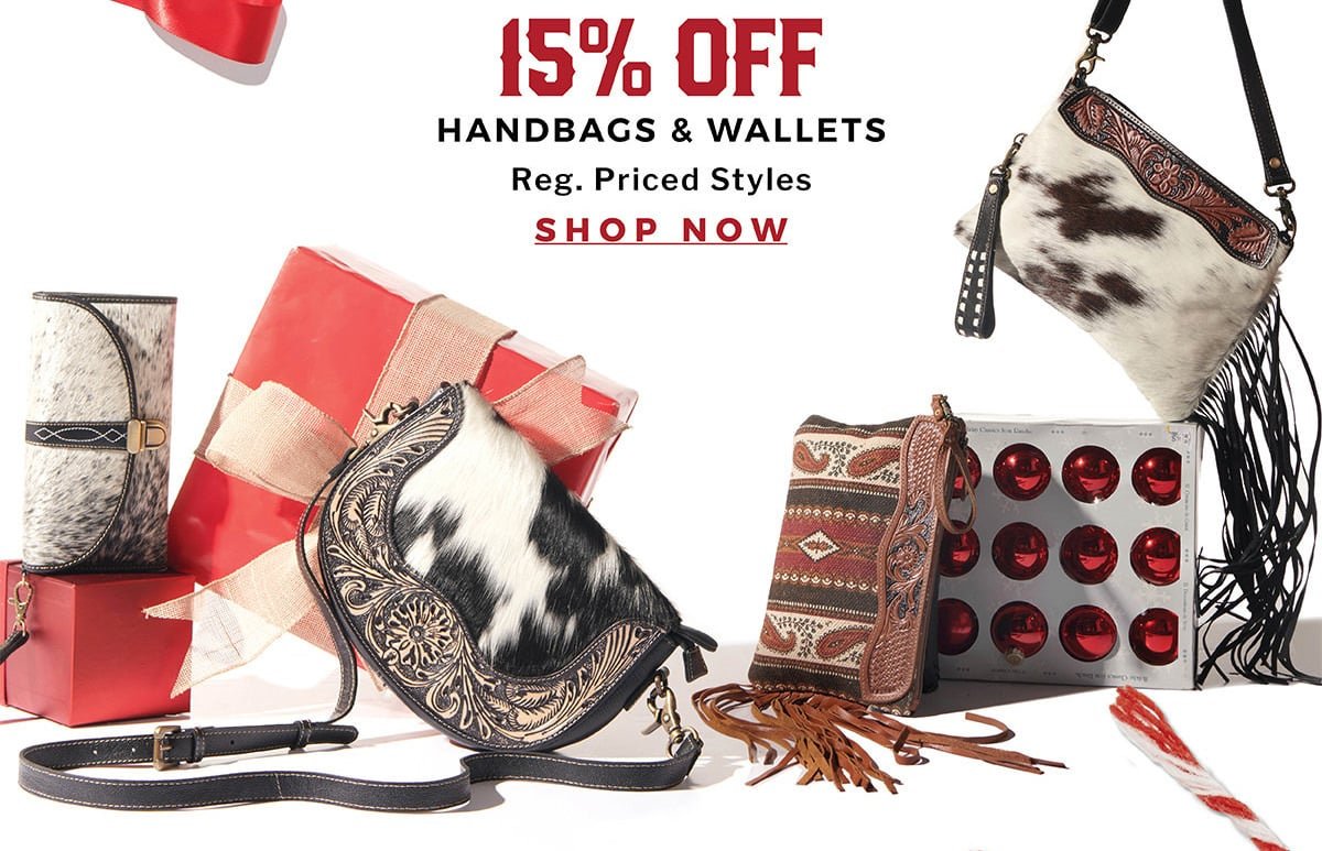 15% Off Handbags & Wallets | Reg. Priced Styles | Shop Now