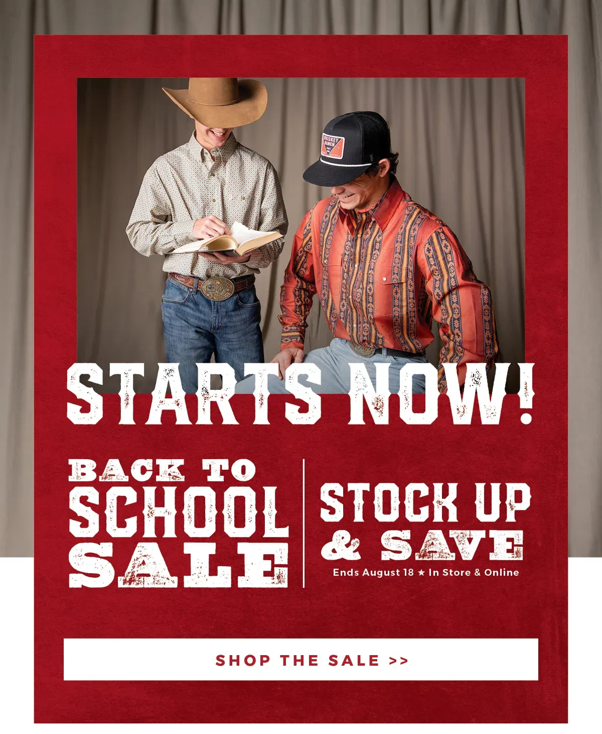 Starts Now! | Back to School Sale | Stock up & save | Ends August 18 - In Store & Online | Shop the sale >>