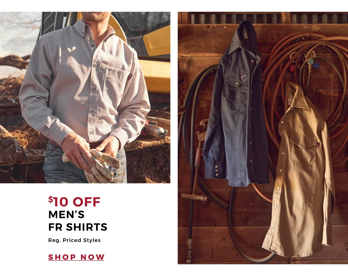 \\$10 Off Men's FR Shirts | Reg. Priced Styles | Shop Now