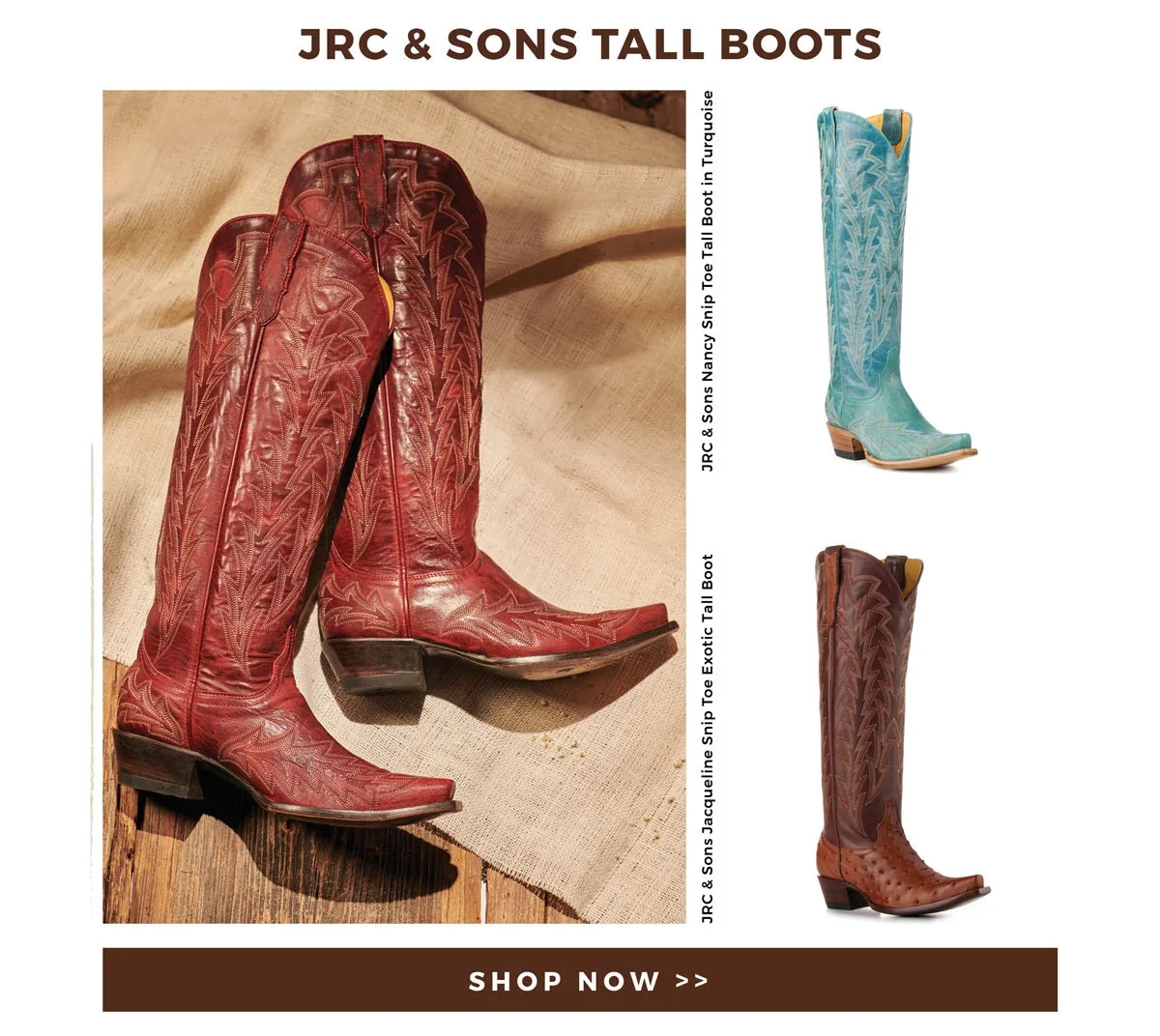 JRC & Sons Tall Boots| Shop Now