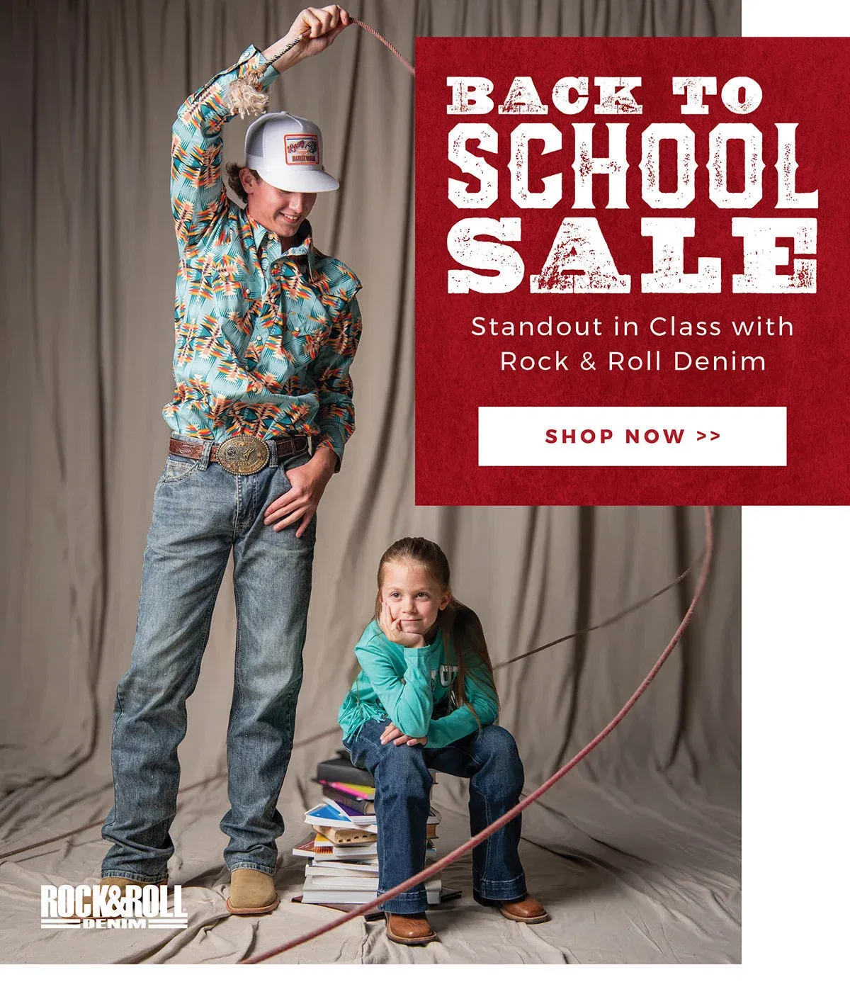 Back to School Sale | Standout in Class with Rock & Roll Denim | Shop now >>