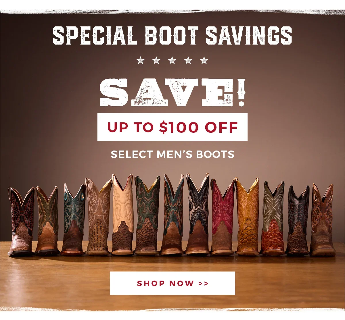 Special Boot Savings | Save! Up To \\$100 Off Select Men's Boots | Shop Now