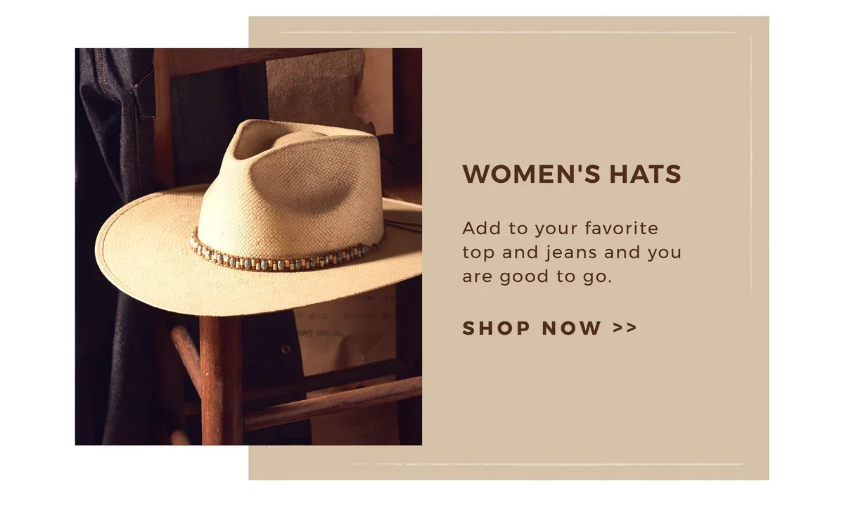 Women's Hats | Add to your favorite top and jeans and you are good to go. | Shop Now