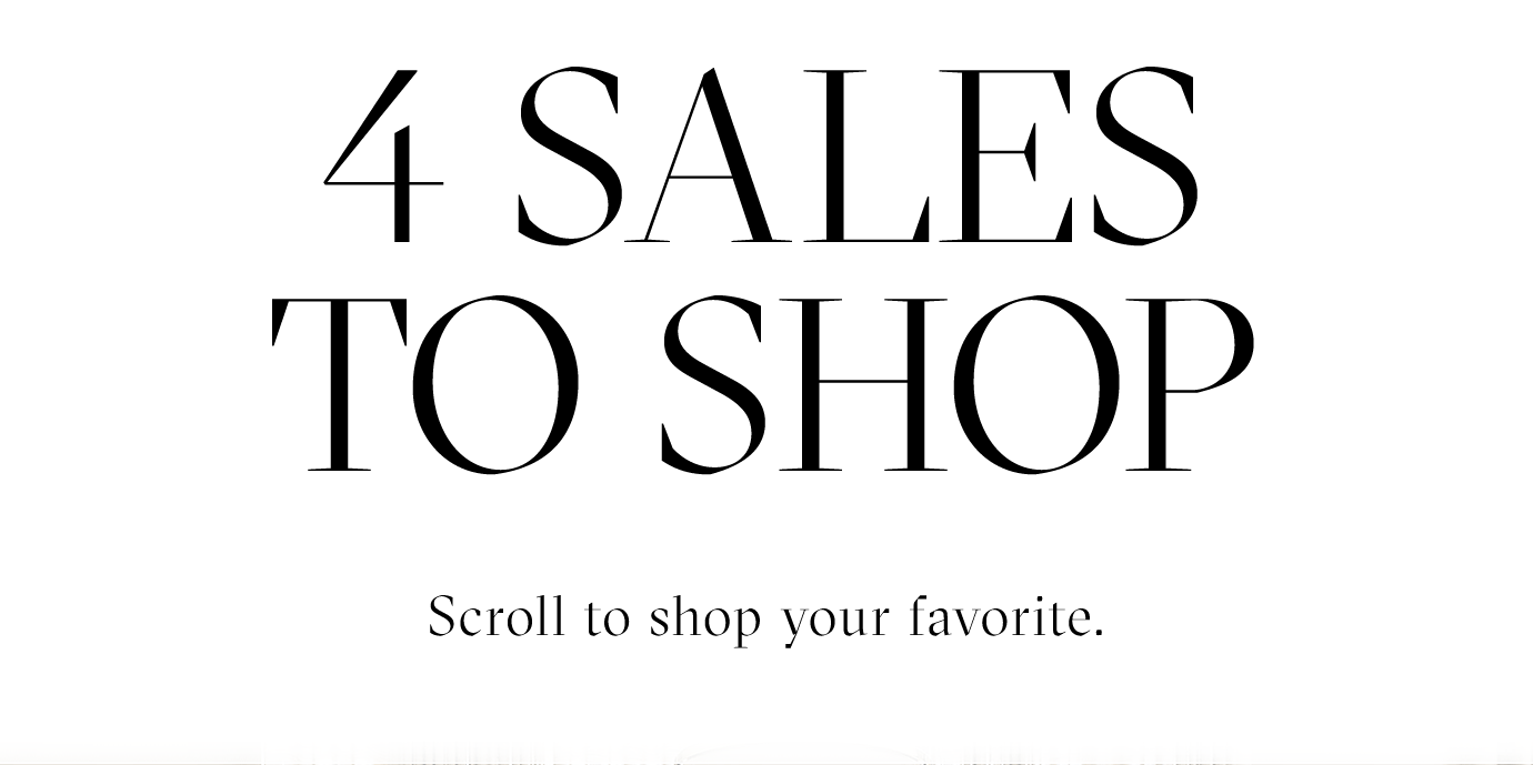 4 SALES TO SHOP