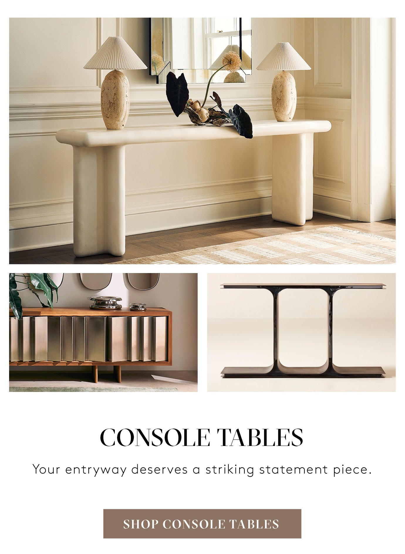 console tables