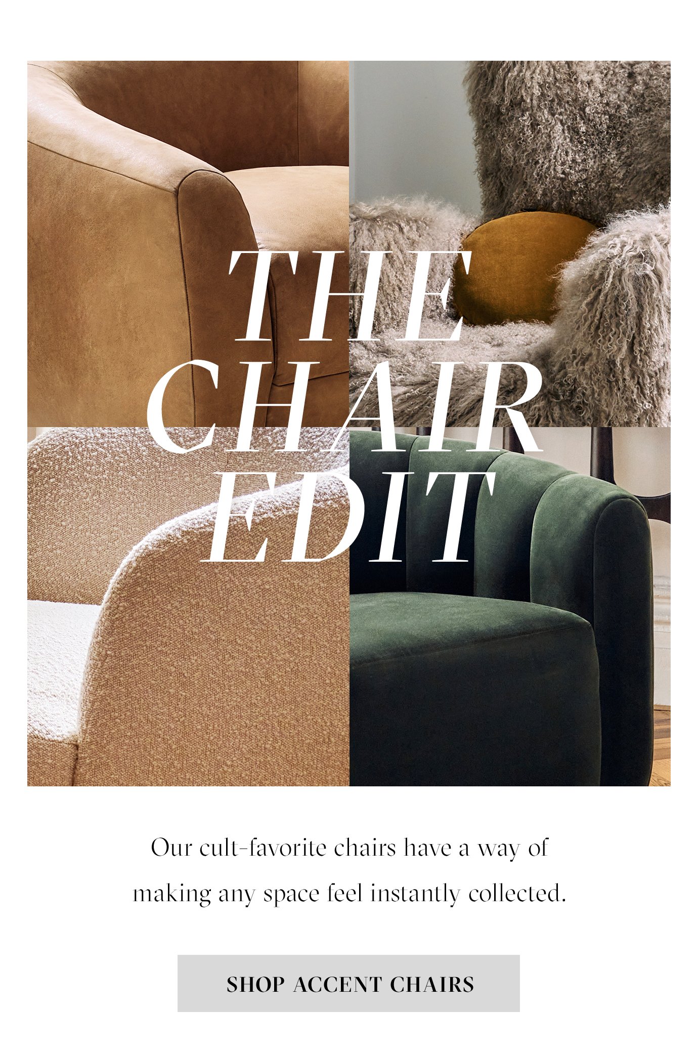 SHOP ACCENT CHAIRS