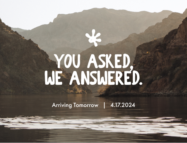 You asked we answered. Arriving Tomorrow 4 17 2024