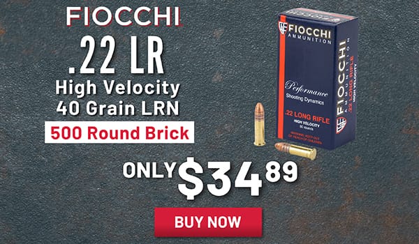 Fiocchi .22 LR 500 Rounds