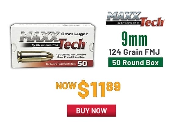 MAXXTech 9mm 50 Rounds