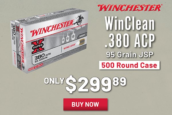 Winchester WinClean .380 ACP 500 Rounds 