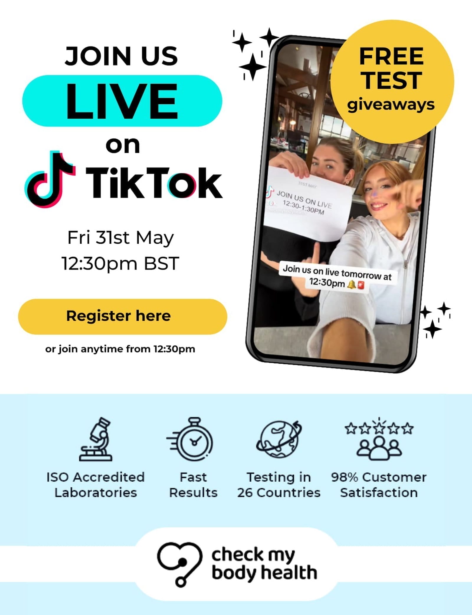 Join us LIVE on TikTok