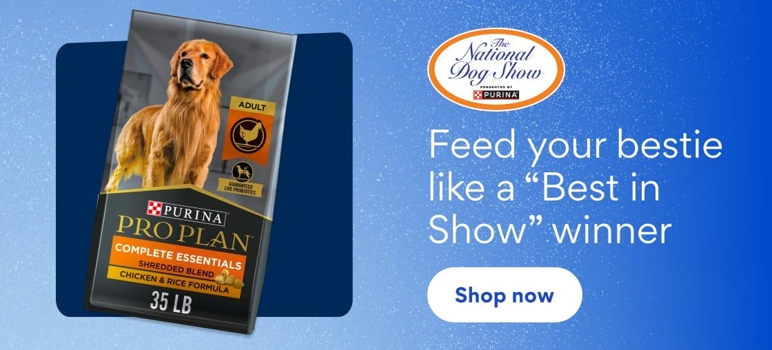 The National Dog Show presented by Purina | Feed your bestie like a Best in Show winner | Shop now