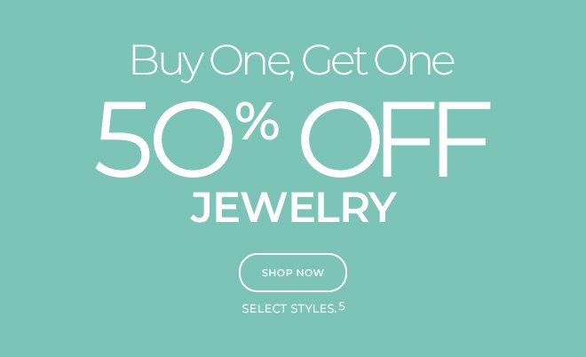 BOGO 50% off jewelry