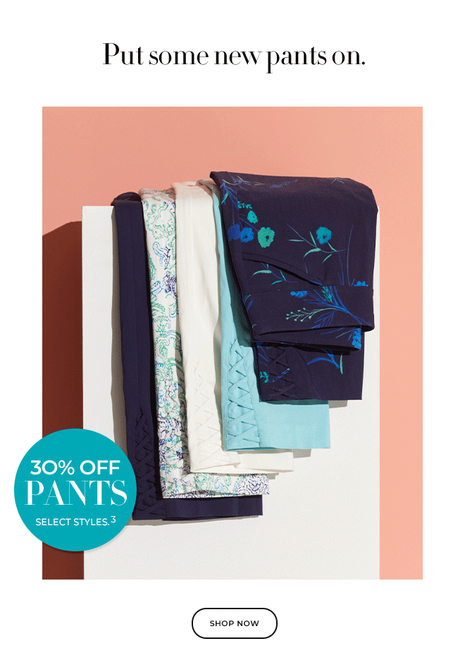 30% off pants