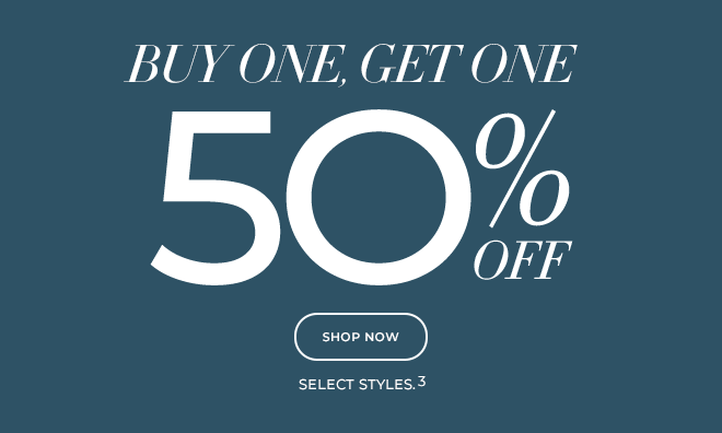 Buy 1, get 1 50% off