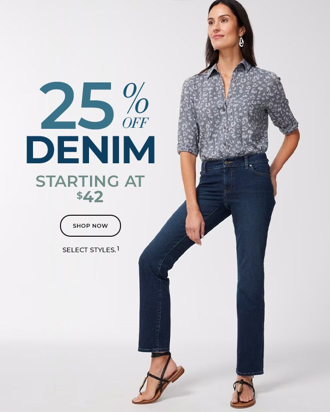 25% off denim