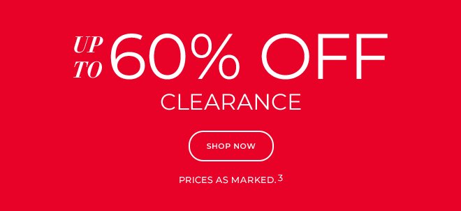 Up to 60% off clearance