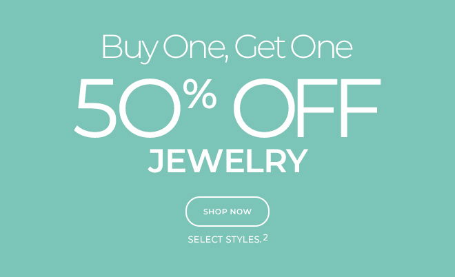 Buy 1, get 1 50% off jewelry