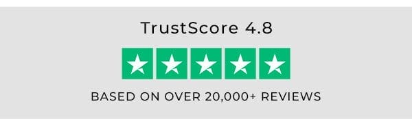 TrustScore 4.8 out of 5 based on over 20,000+ reviews