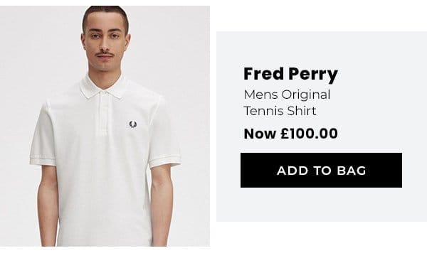 Fred Perry mens original tennis shirt - NOW £100.00 - Add to bag